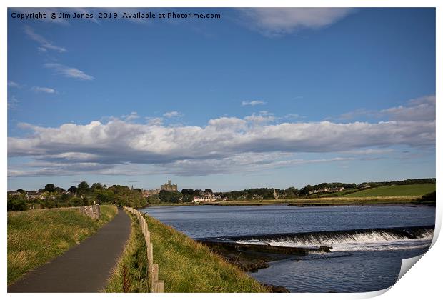 The road into Warkworth Print by Jim Jones