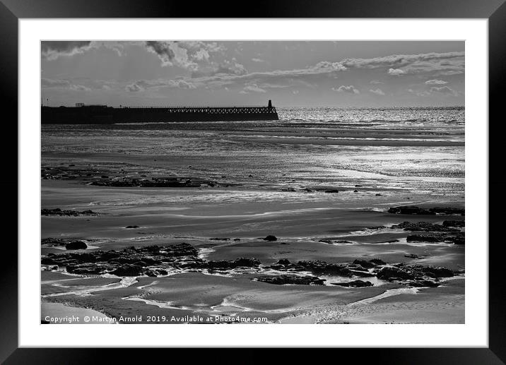 Sunset Beach Framed Mounted Print by Martyn Arnold