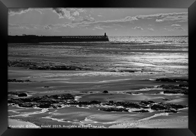 Sunset Beach Framed Print by Martyn Arnold