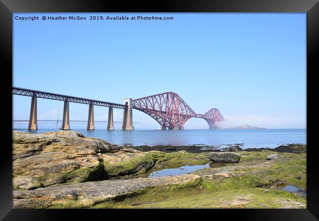 Forth Bridges at South Queensferry Framed Print by Heather McGow