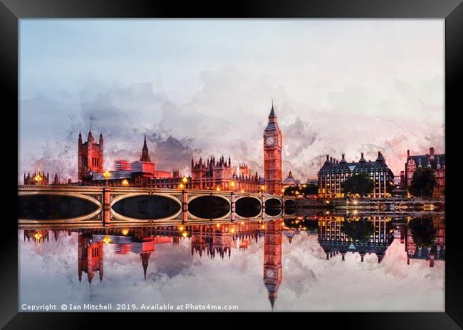 Westminster Bridge Framed Print by Ian Mitchell