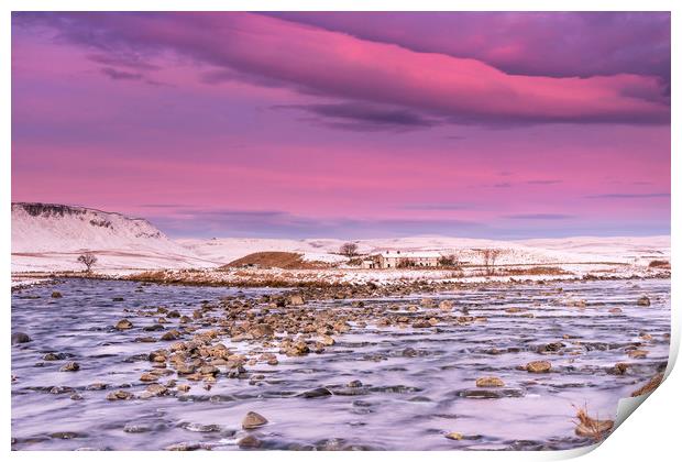 North Pennine Winter Dawn Upper Teesdale Print by David Forster