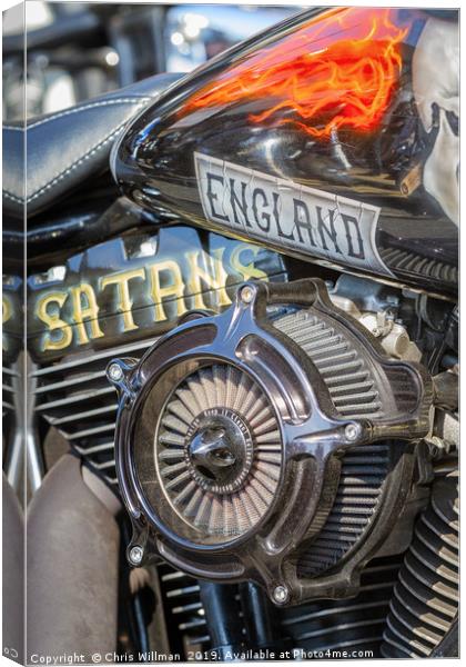 Satan's England Canvas Print by Chris Willman