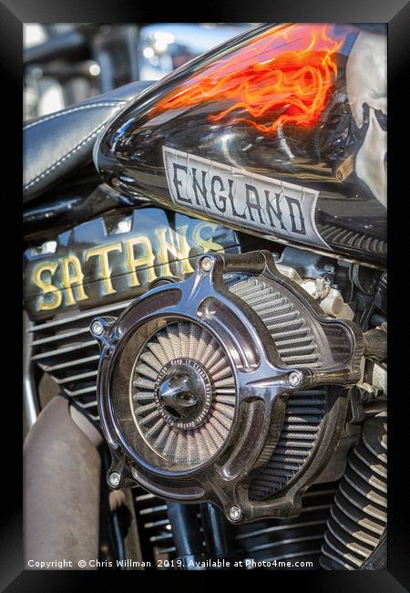 Satan's England Framed Print by Chris Willman