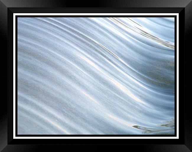 movement and textures of water Framed Print by Craig Coleran