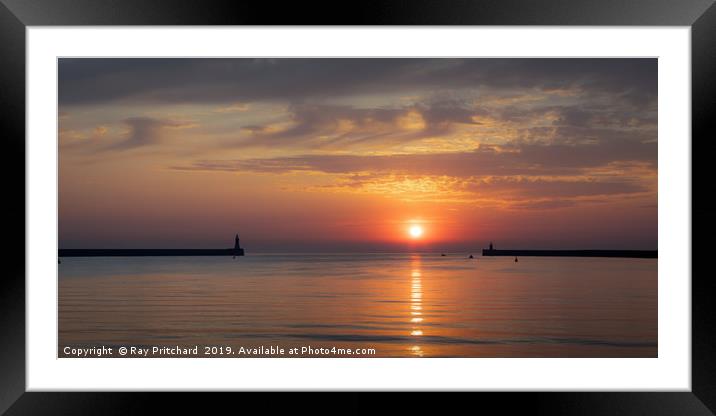 Sunrise Between the Piers Framed Mounted Print by Ray Pritchard