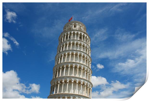 Leaning tower of Pisa, Italy, Print by M. J. Photography