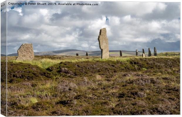 Ring of Brodgar Canvas Print by Peter Stuart