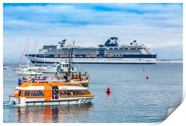 LIfeboat and Celebrity Infinity Print by Darryl Brooks