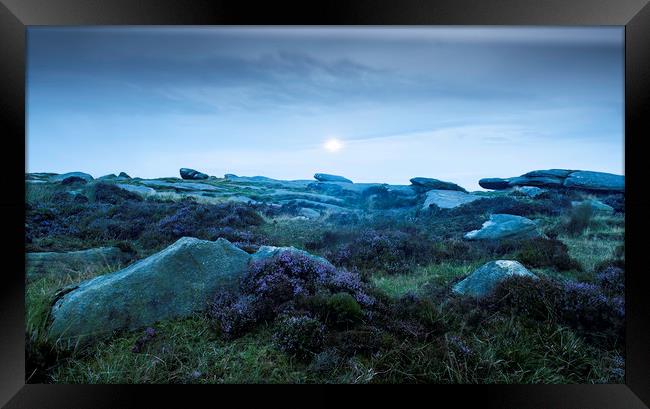 Stanage Edge at Dawn Framed Print by Robbie Spencer