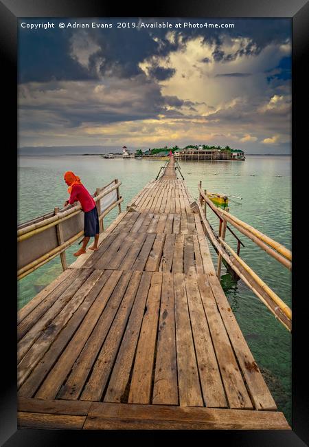 Nalusuan Island Philippines Framed Print by Adrian Evans