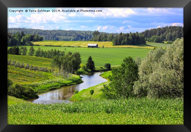 Green River Valley in the Summer  Framed Print by Taina Sohlman