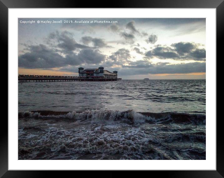 Sunset over the Grand Pier Framed Mounted Print by Hayley Jewell