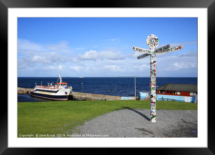 The Gateway to Orkney Framed Mounted Print by Jane Braat