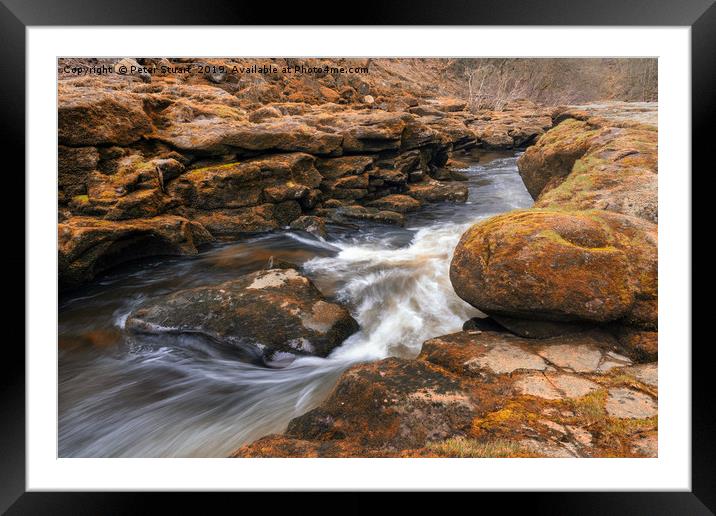 The Strid on the Wharfe Framed Mounted Print by Peter Stuart