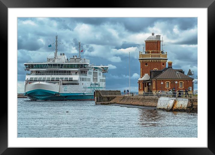 Helsingborg Electric Ferry Framed Mounted Print by Antony McAulay
