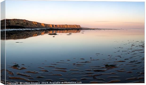 Golden Cliffs Canvas Print by Wayne Lytton