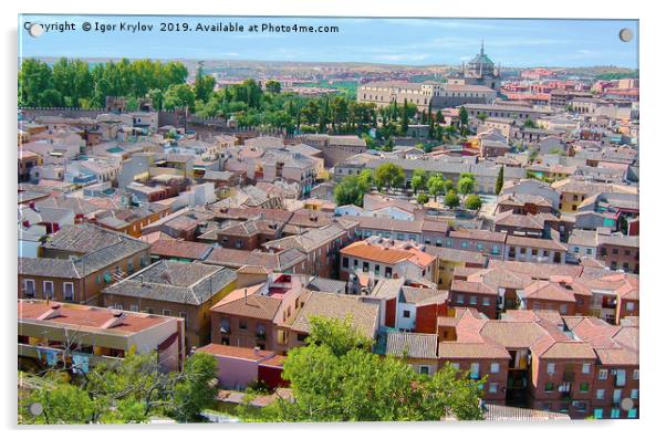 View of Toledo Acrylic by Igor Krylov