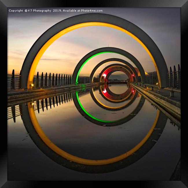 The Falkirk Wheel Framed Print by K7 Photography