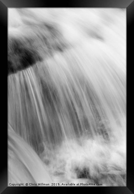 Waterfall Framed Print by Chris Willman