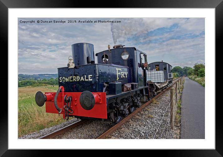 Fry's Sentinel No 7492 at Avon Valley Framed Mounted Print by Duncan Savidge