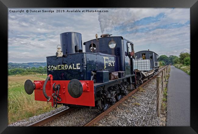 Fry's Sentinel No 7492 at Avon Valley Framed Print by Duncan Savidge