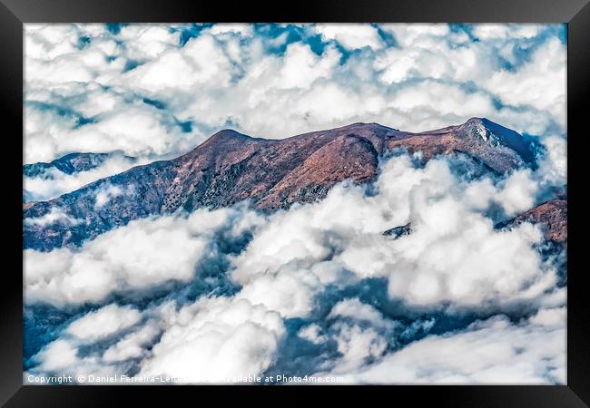 Andes Mountains Aerial View, Chile Framed Print by Daniel Ferreira-Leite