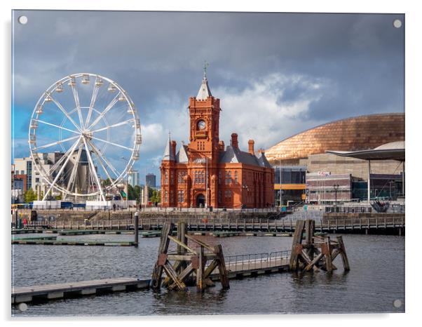 Cardiff Bay, Awe-inspiring Beauty Acrylic by Colin Allen