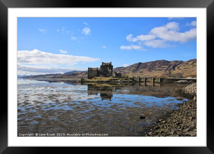 Majestic Eilean Donan Castle: A Pictorial Tour Framed Mounted Print by Jane Braat