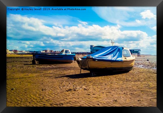 Waiting for the tide Framed Print by Hayley Jewell