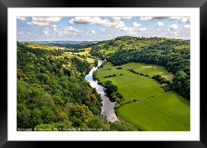 The Wye At Symonds Yat Framed Mounted Print by Ian Lewis