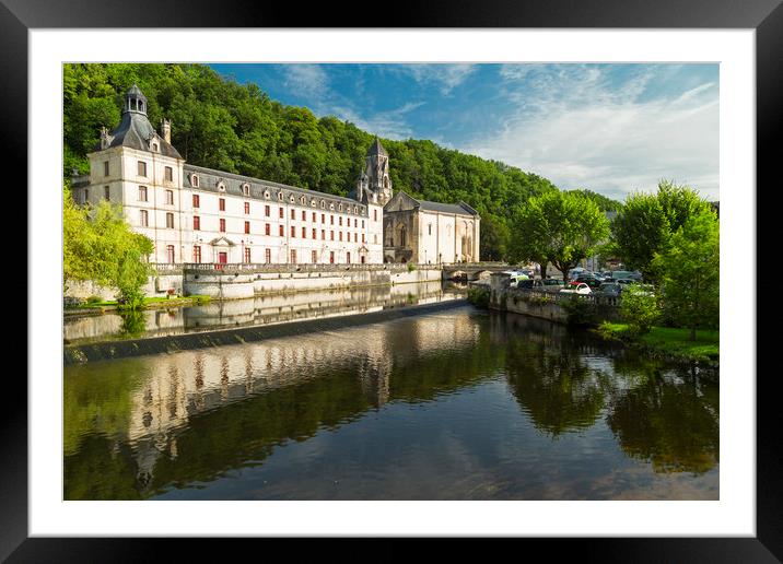 Charlemagne's Brantome Abbey Framed Mounted Print by Rob Lester