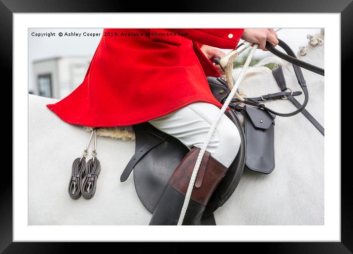 Horseback. Framed Mounted Print by Ashley Cooper