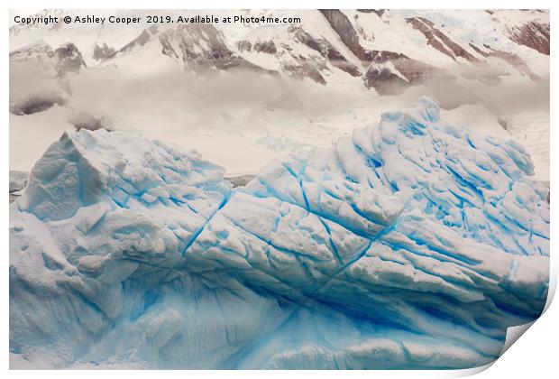 Blue ice. Print by Ashley Cooper