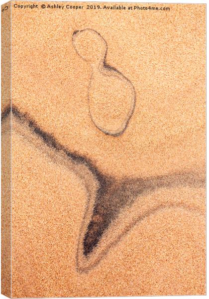 Sand patterns. Canvas Print by Ashley Cooper