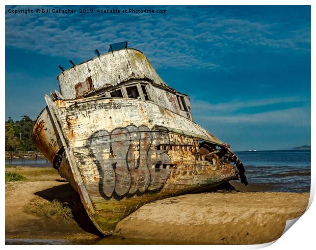 The Pt. Reyes Shipwreck Print by Bill Gallagher
