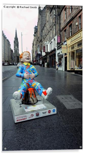 The Laughing Man Edinburgh Acrylic by Rachael Smith