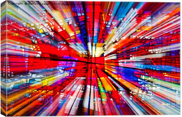 Stained glass art. Canvas Print by Ashley Cooper