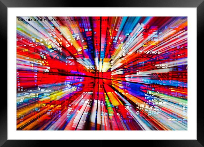 Stained glass art. Framed Mounted Print by Ashley Cooper