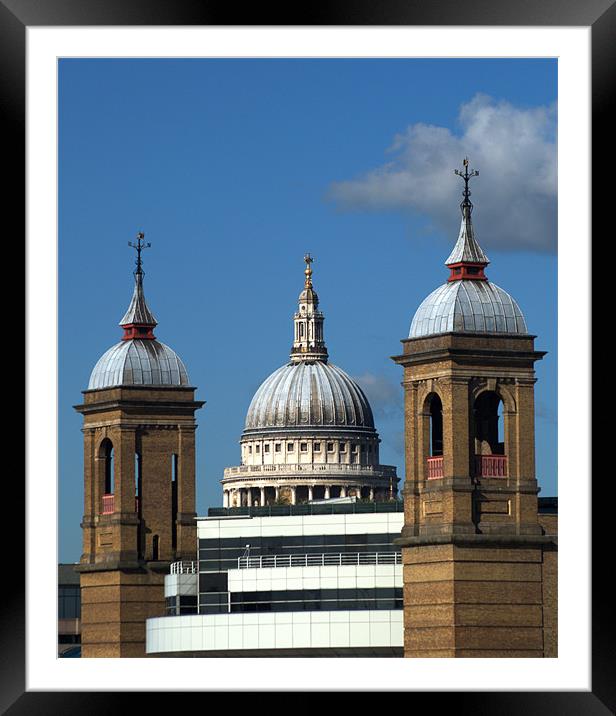 St Pauls an alternate view Framed Mounted Print by Chris Day