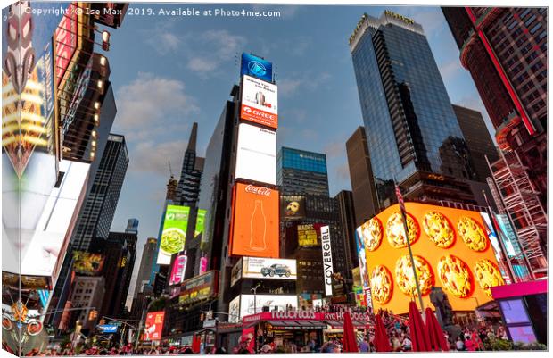 Times Square, Manhattan, New York Canvas Print by The Tog