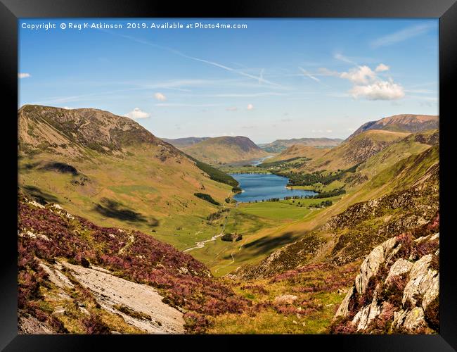 Warnscale Bottom and Buttermere Framed Print by Reg K Atkinson