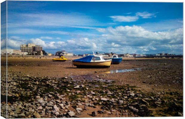 3 little boats Canvas Print by Hayley Jewell