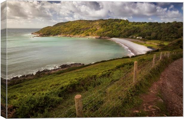 The path to Pwll Du bay Canvas Print by Leighton Collins