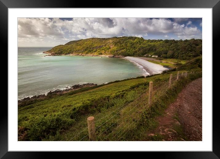 The path to Pwll Du bay Framed Mounted Print by Leighton Collins