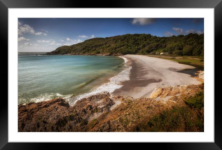 Pwll Du Bay Swansea Framed Mounted Print by Leighton Collins