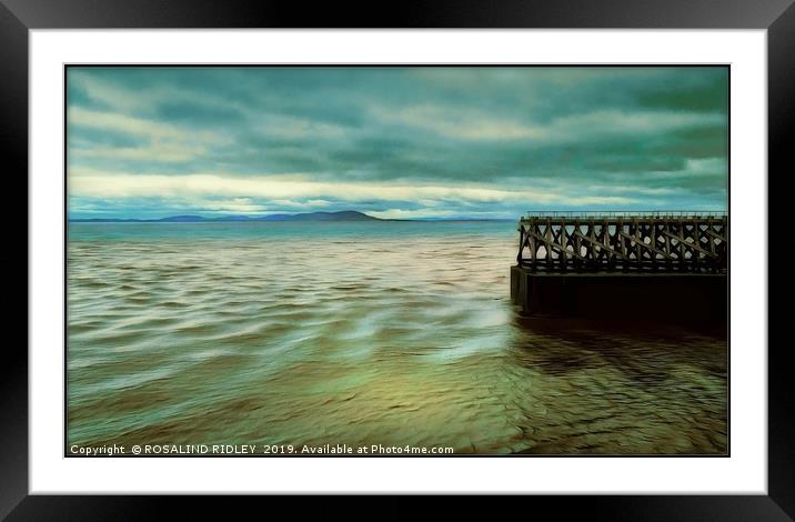 "Stillness after the storm" Framed Mounted Print by ROS RIDLEY