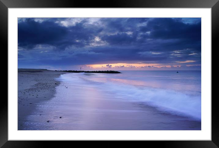 Gentle Sunday Morning's at Holland on Sea Framed Mounted Print by Rob Woolf