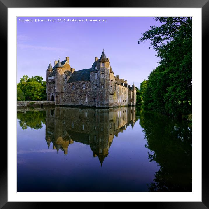 Chateau de Trecesson Framed Mounted Print by DiFigiano Photography