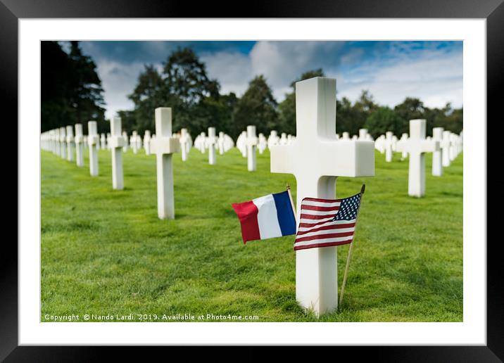 Omaha Beach Framed Mounted Print by DiFigiano Photography